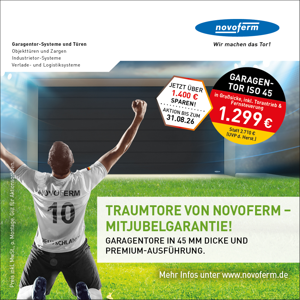 Novoferm Garagentore 45m Aktion